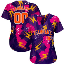 Load image into Gallery viewer, Custom 3D Pattern Design Music Festival Authentic Baseball Jersey
