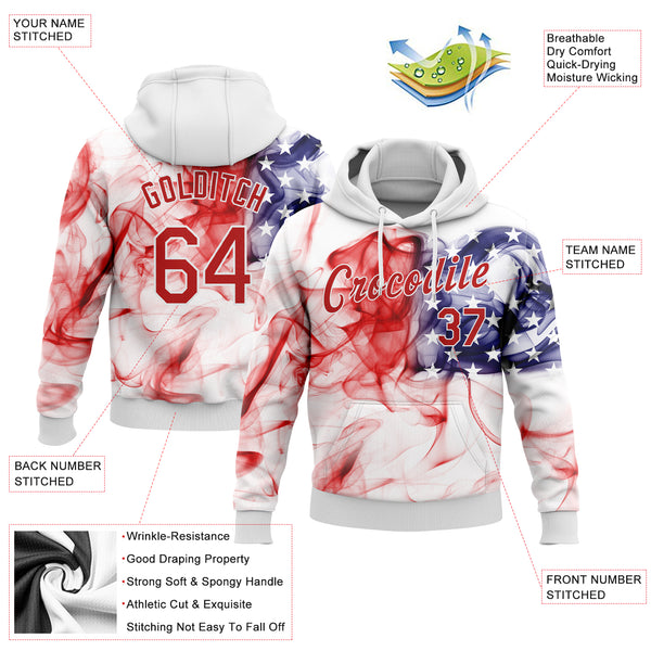 Baseball Player American Flag 3d Printed Mens Hoodie Zipper Jacket