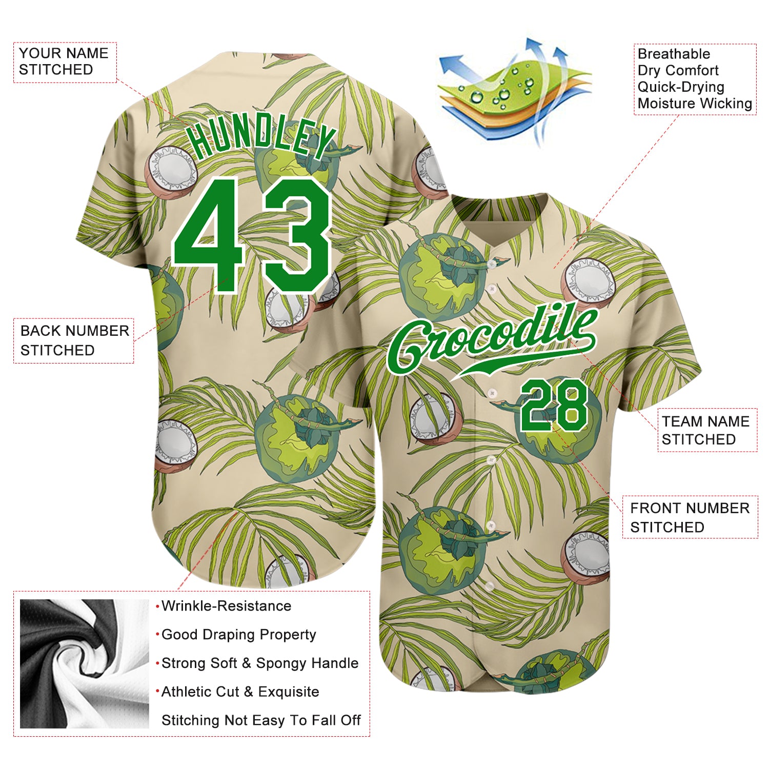 3D Pattern Design Flamingo CUSTOM Baseball Jersey -   Worldwide Shipping