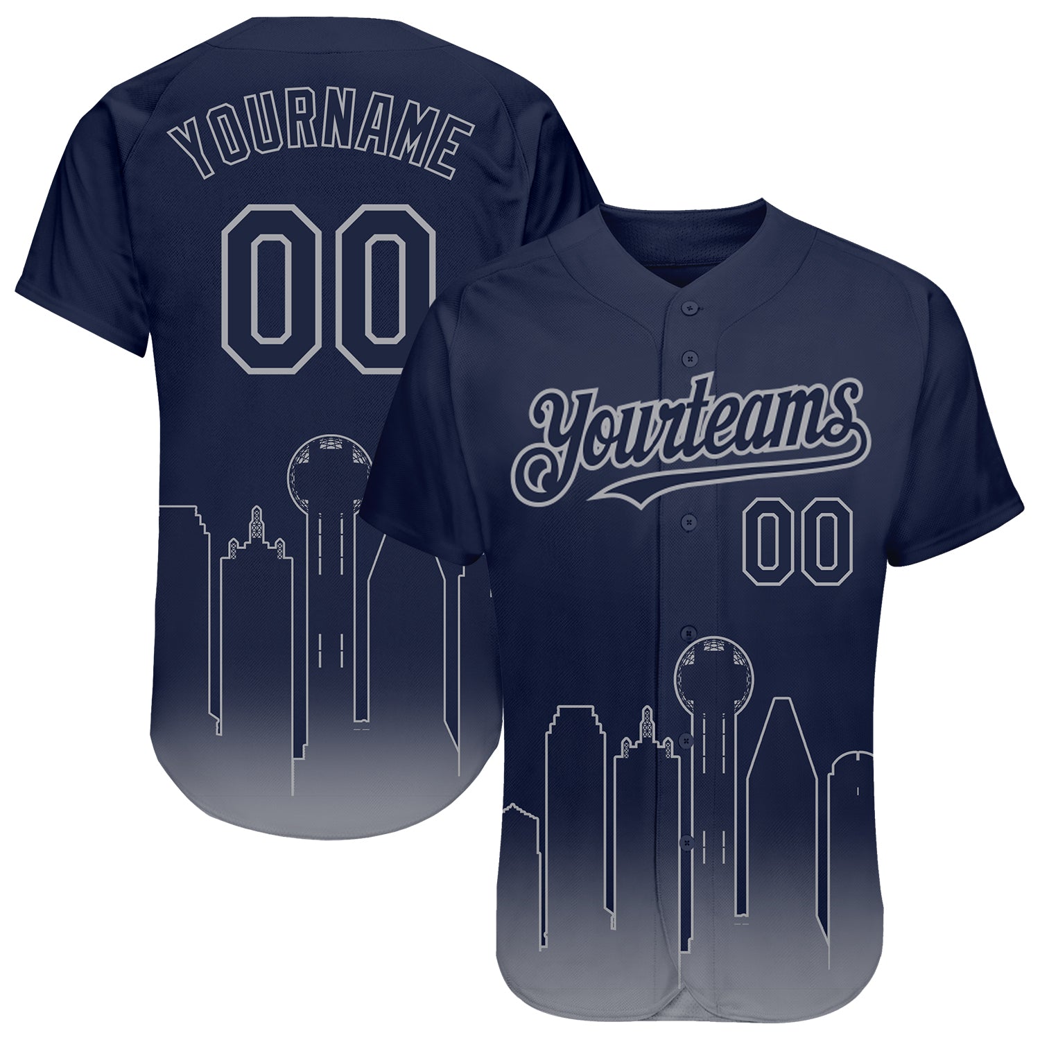 Custom Royal White-Light Blue Baseball Jersey Shirt for team 3D