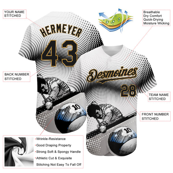 Cheap Custom 3D Pattern Design Sport Authentic Baseball Jersey