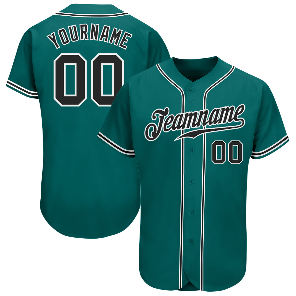 Custom Powder Blue Black Pinstripe Teal Authentic Baseball Jersey Fast  Shipping – FiitgCustom