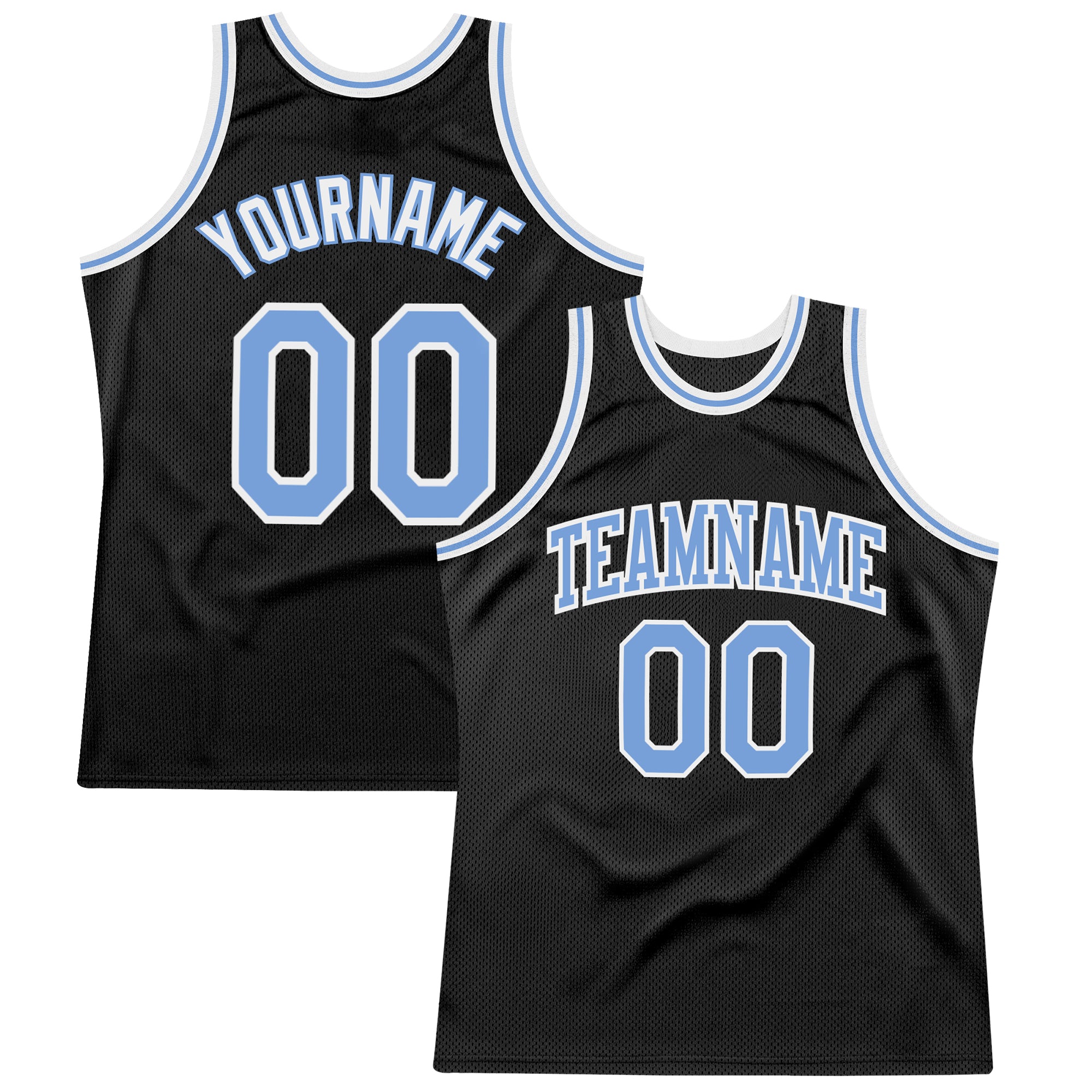 Custom Light Blue White-Gold Authentic Fade Fashion Basketball Jersey  Discount