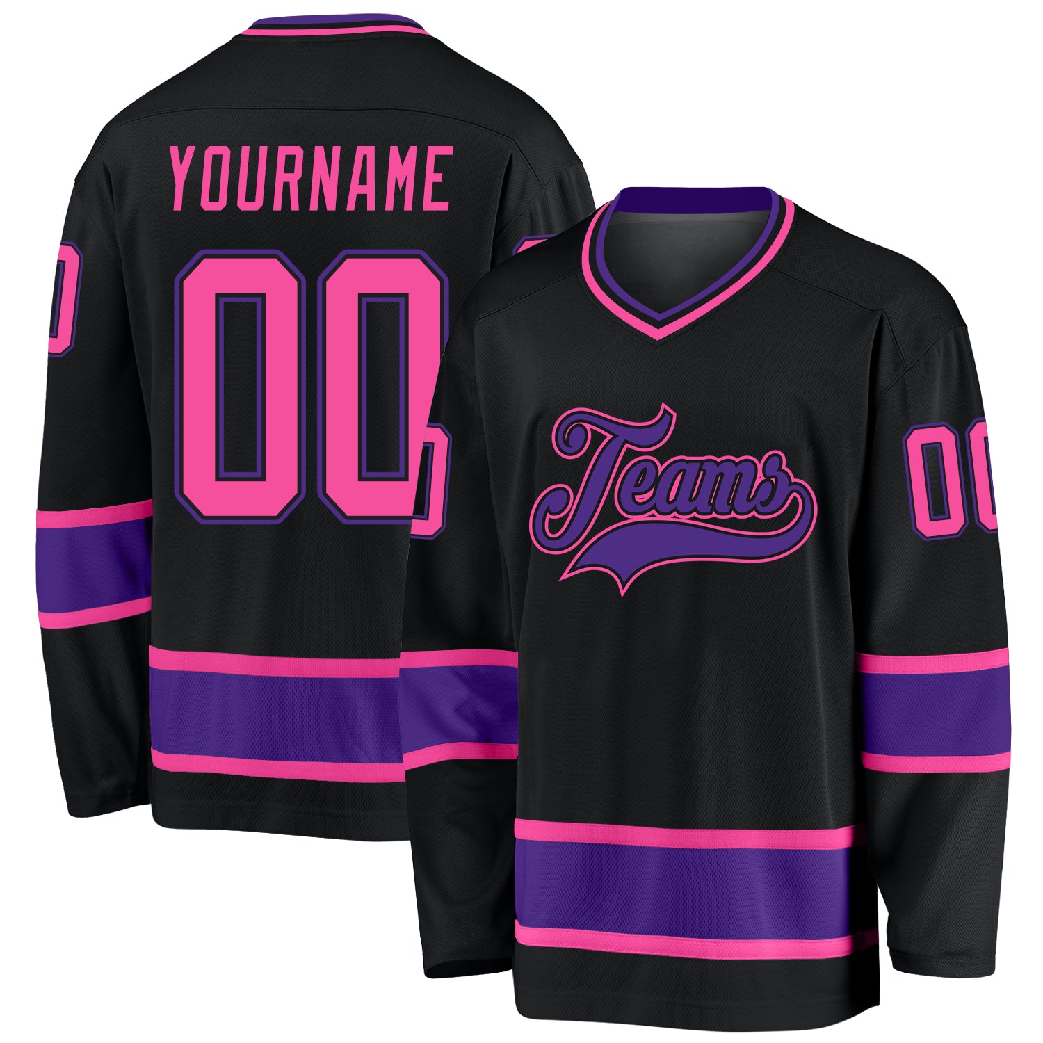 Custom White Purple-Gold Hockey Jersey Fast Shipping – FiitgCustom