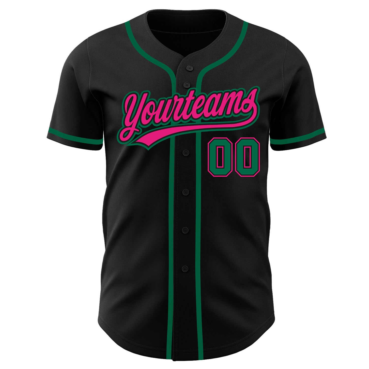 Custom White Kelly Green Pinstripe Kelly Green-Gold Authentic Throwback Rib-Knit Baseball Jersey Shirt Youth Size:M