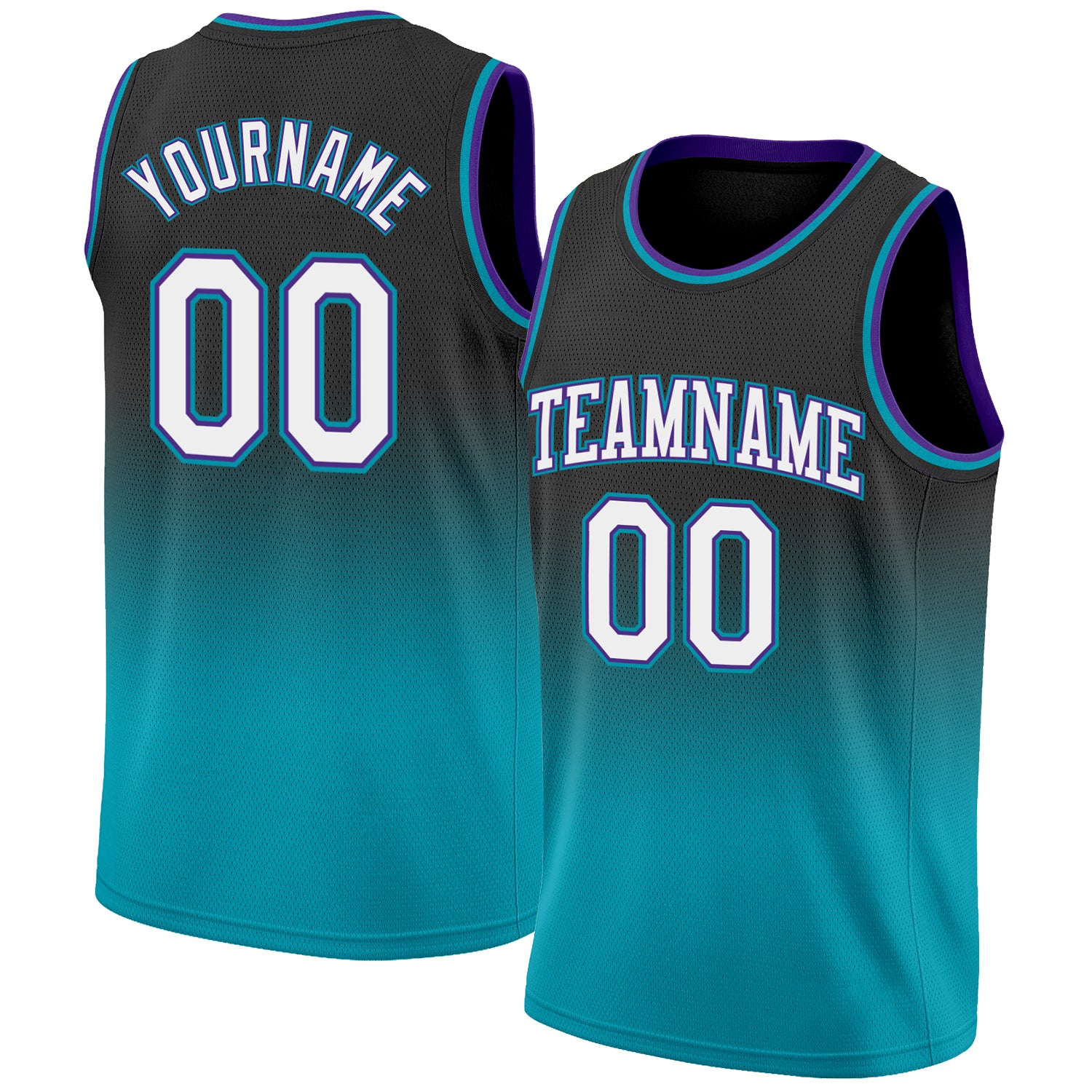 Custom Black Light Blue-Pink Authentic Fade Fashion Basketball Jersey Fast  Shipping – FiitgCustom