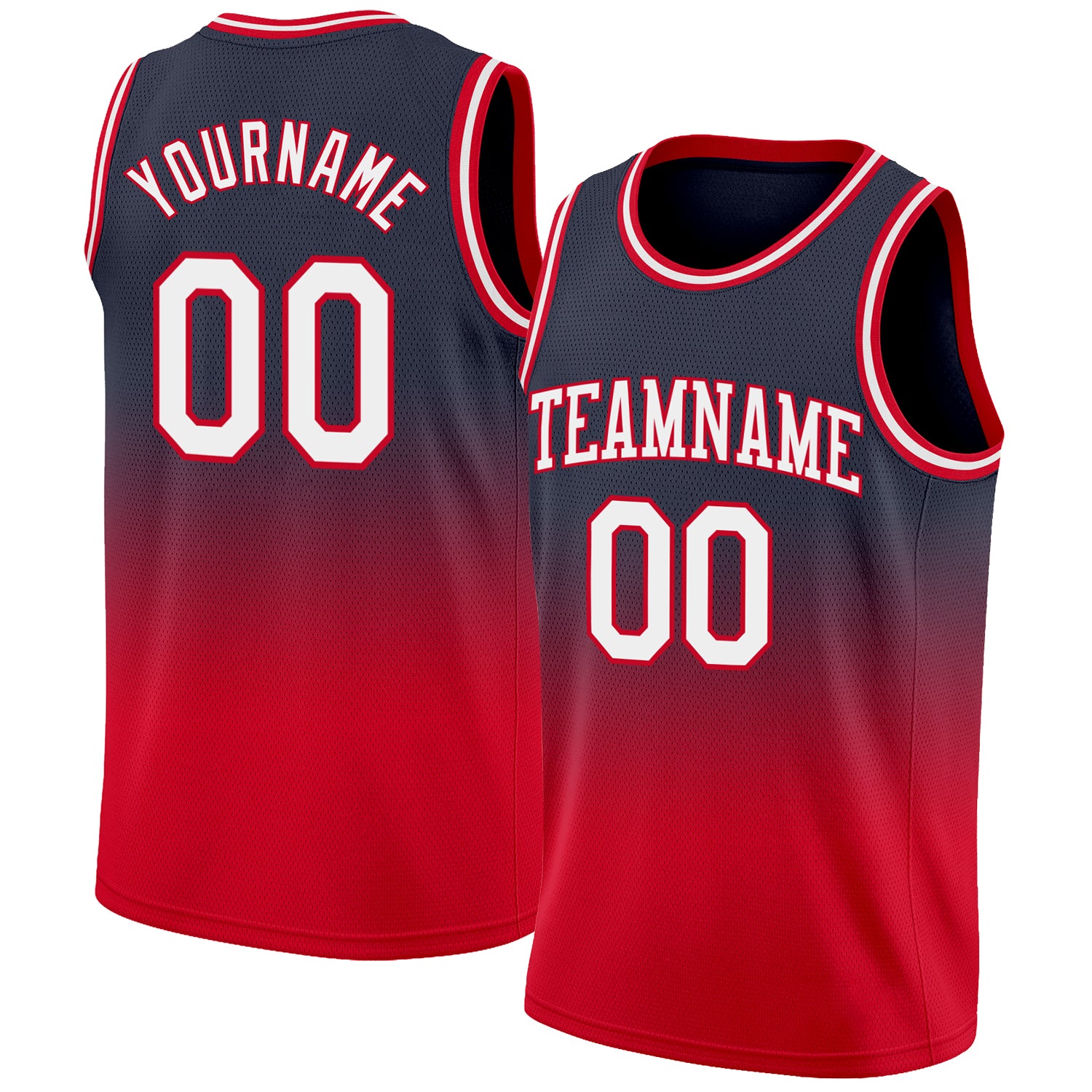 Custom Team Navy Basketball Authentic Cream Throwback Jersey Red
