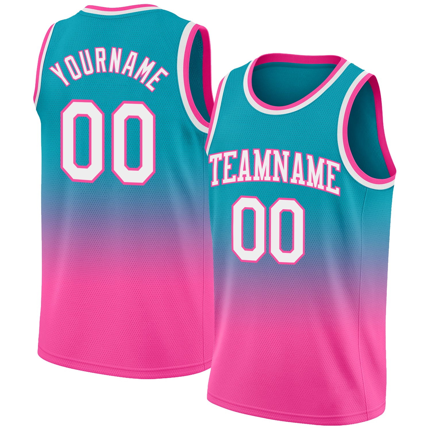 Custom Red Pink-Black Round Neck Sublimation Basketball Suit Jersey Discount