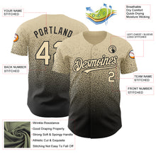 Load image into Gallery viewer, Custom Cream Black Authentic Fade Fashion Baseball Jersey
