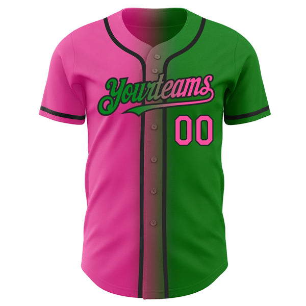 Custom Brown Pink-Gray Authentic Split Fashion Baseball Jersey Fast  Shipping – FiitgCustom