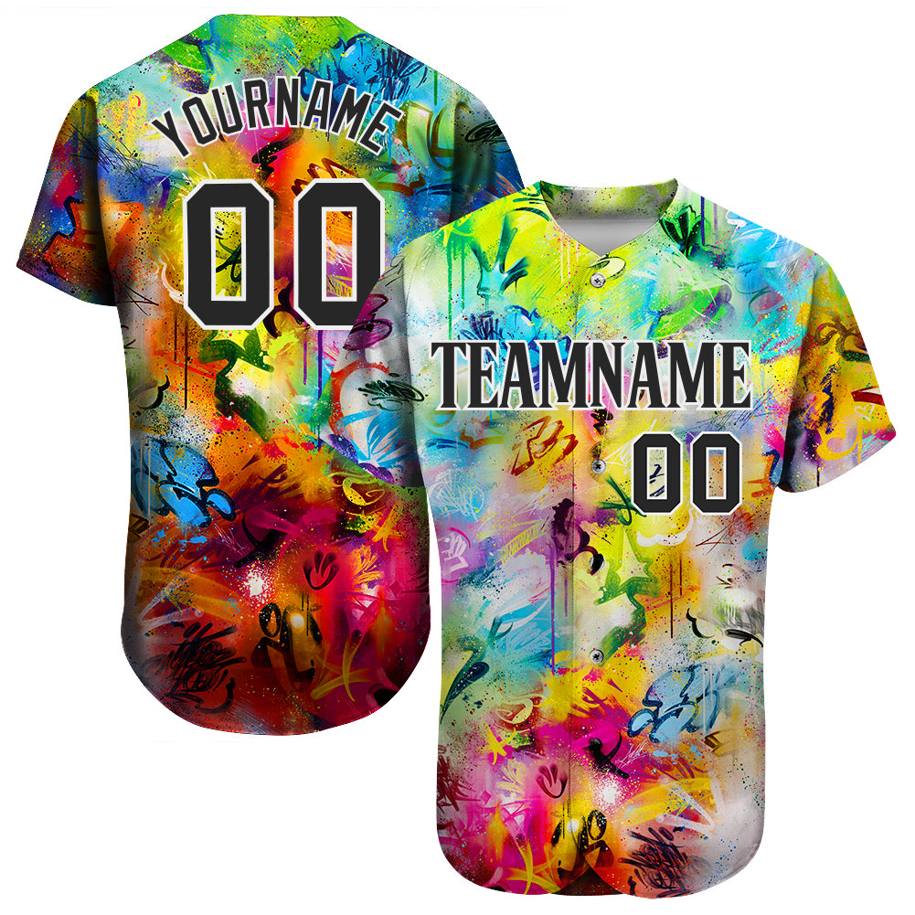 Graffiti 90s Fashion Tie Dye Baseball Jersey 345 Gift For Lover