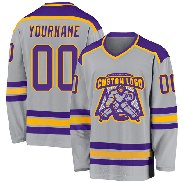 Tops, Purple La Kings Hockey Jersey