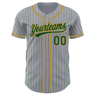 Customized Oakland Athletics Green with Yellow Nike Logo Hawaiian