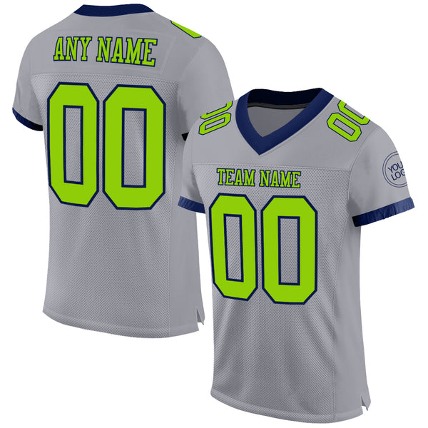 Seattle Seahawks Custom Black Gold Jersey – All Stitched