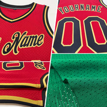 Load image into Gallery viewer, Custom Kelly Green White-Gold Authentic Throwback Basketball Jersey
