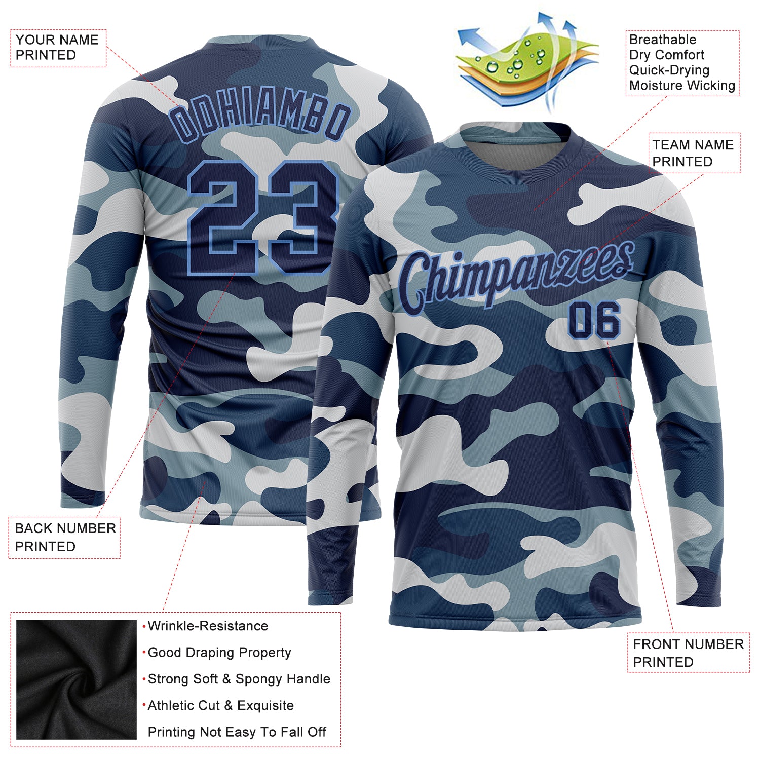 Cheap Custom Camo Pink-Black Salute To Service Long Sleeve