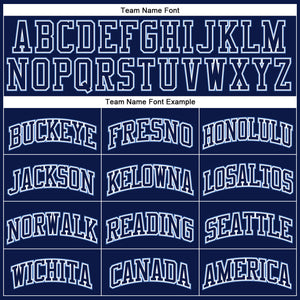 Custom Navy Navy-Light Blue Authentic Throwback Basketball Jersey