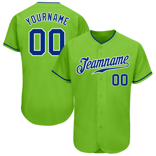 Cheap Custom Neon Green Royal-Gold Round Neck Sublimation