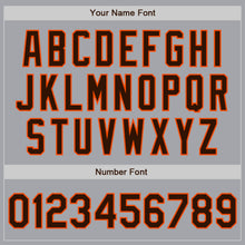 Load image into Gallery viewer, Custom Gray Brown-Orange Authentic Raglan Sleeves Baseball Jersey
