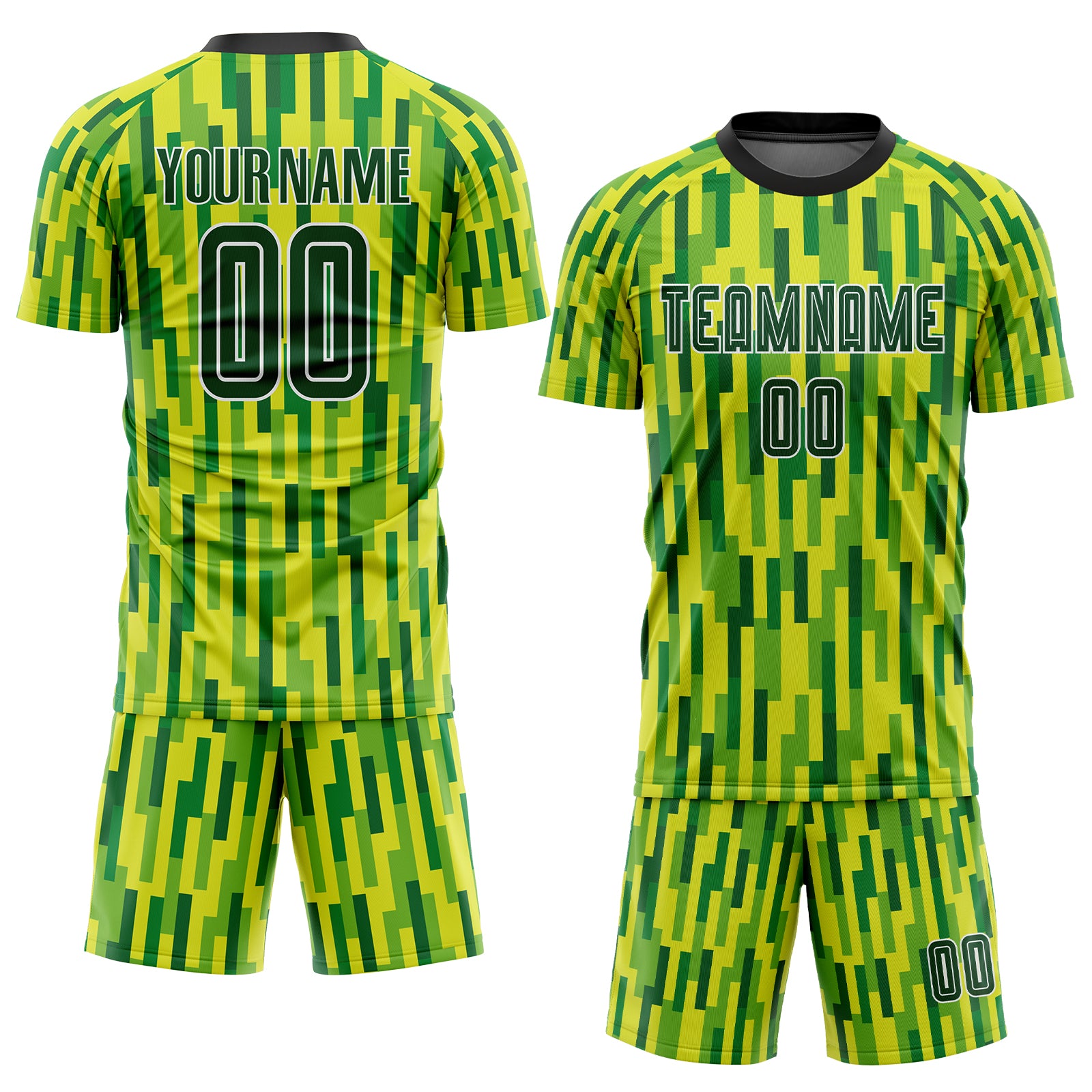 Neon Green and White Soccer Jerseys – Lightning Wear Apparel