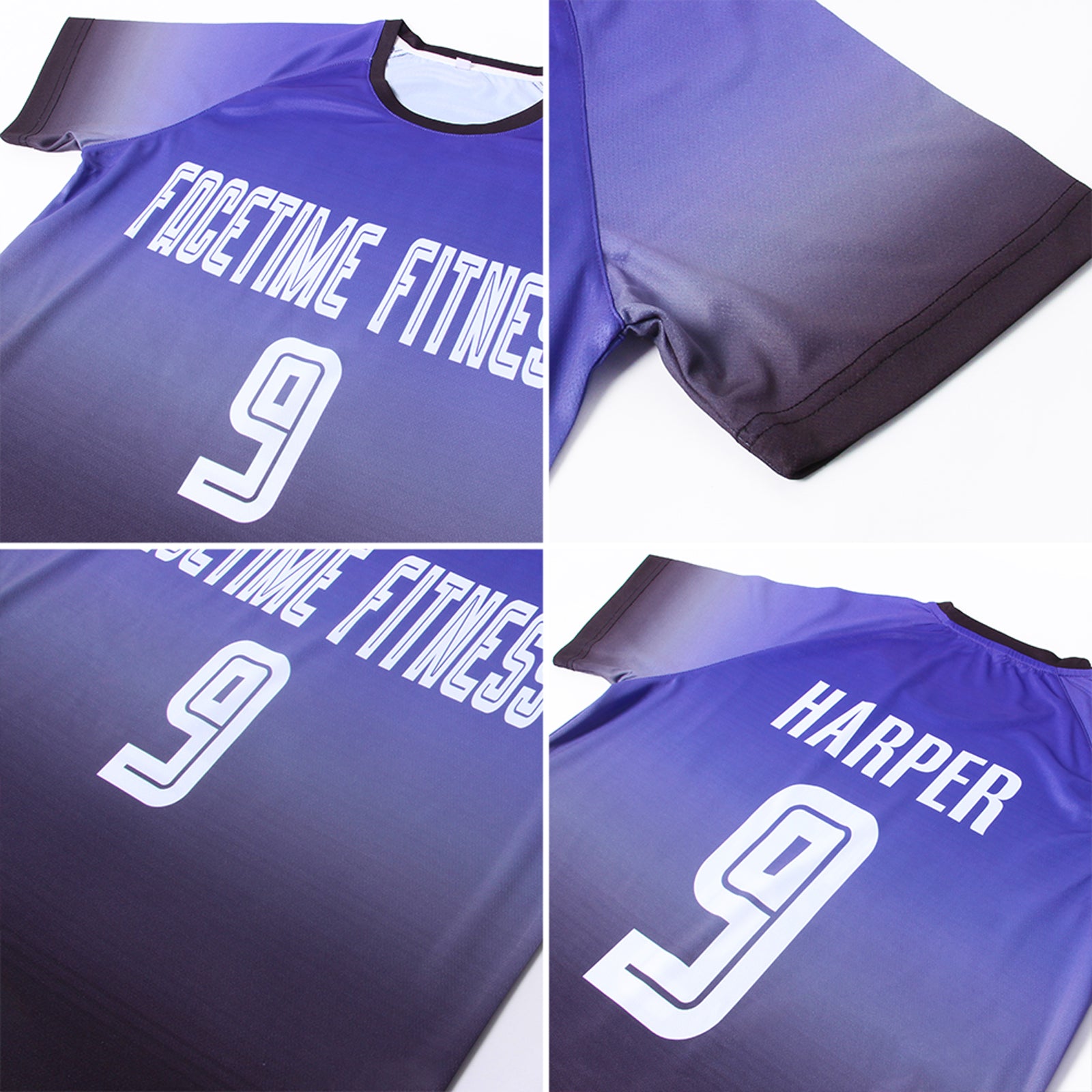 Custom Graffiti Pattern Black Purple-Gray Scratch Sublimation Soccer  Uniform Jersey Free Shipping – Fiitg
