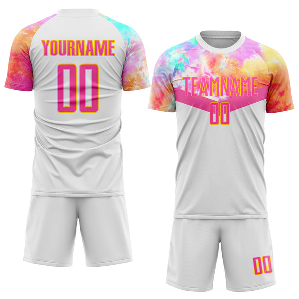 Custom Black Light Blue-White Sublimation Split Fashion Soccer Uniform  Jersey Fast Shipping – FiitgCustom