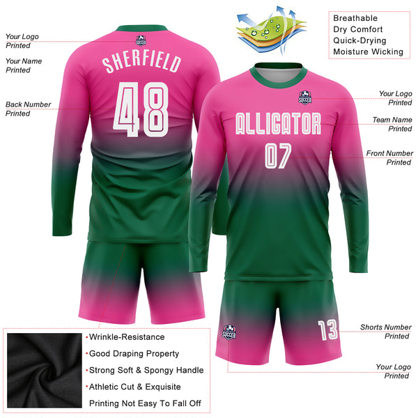 Create Personalized Sublimation Printing Breathable Soccer Team Jerseys  With Logo Name Number