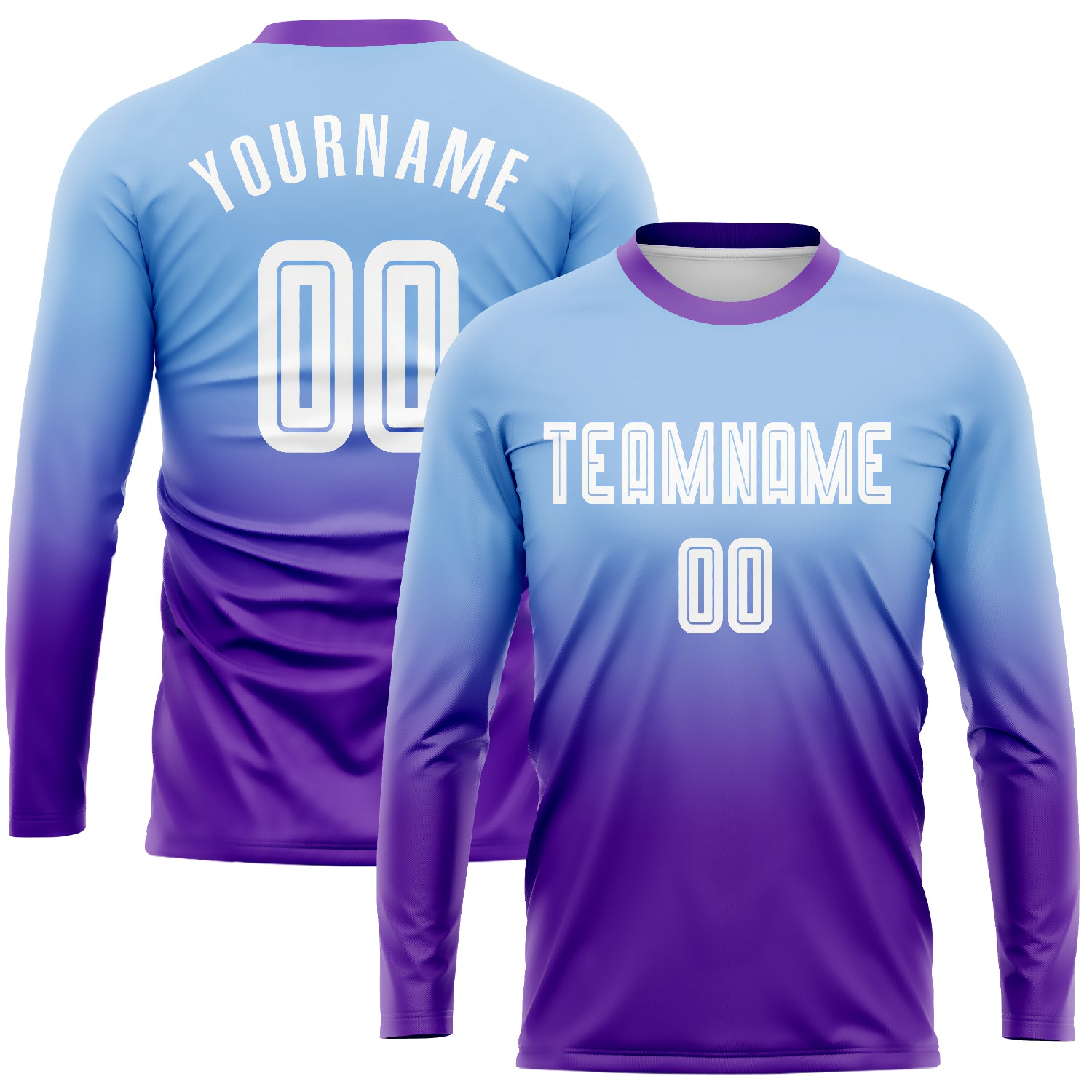 Custom Black Light Blue-White Sublimation Split Fashion Soccer Uniform  Jersey Fast Shipping – FiitgCustom