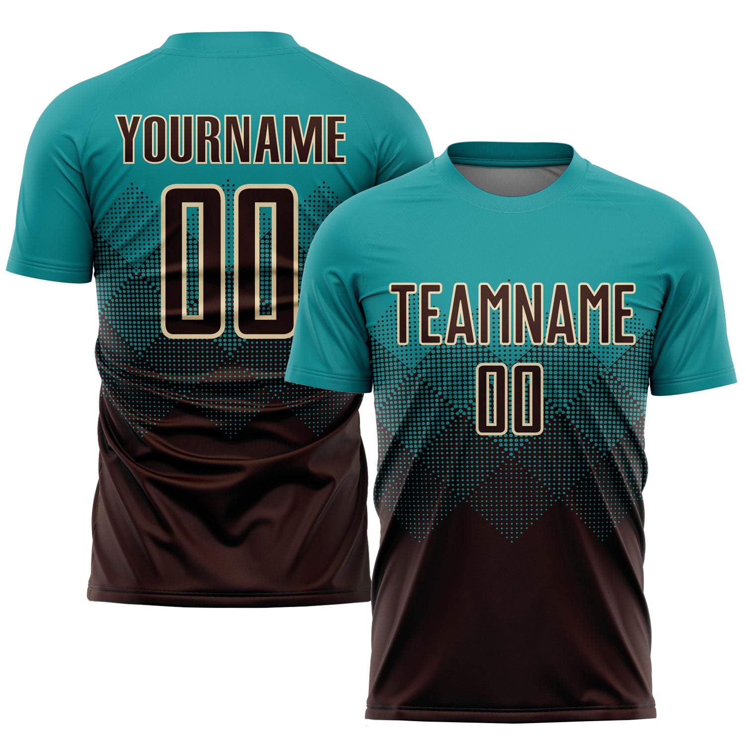 Custom Brown Bay Orange-White Sublimation Soccer Uniform Jersey