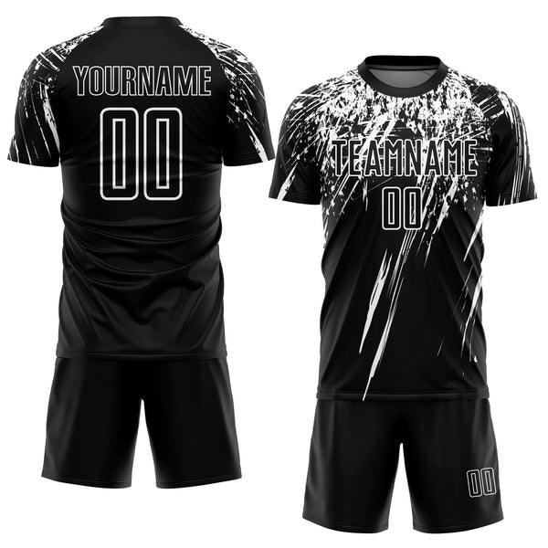 PREMIUM FIT CUSTOM SUBLIMATED JERSEY - SERIES 1 BLACK AND WHITE