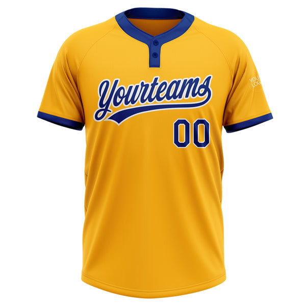 Custom White Old Gold-Royal Baseball Jersey – FiitgCustom