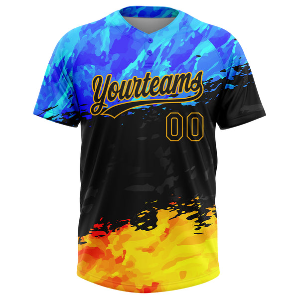 Custom Jersey 3D Sublimation Printed T-shirt Colorful and 