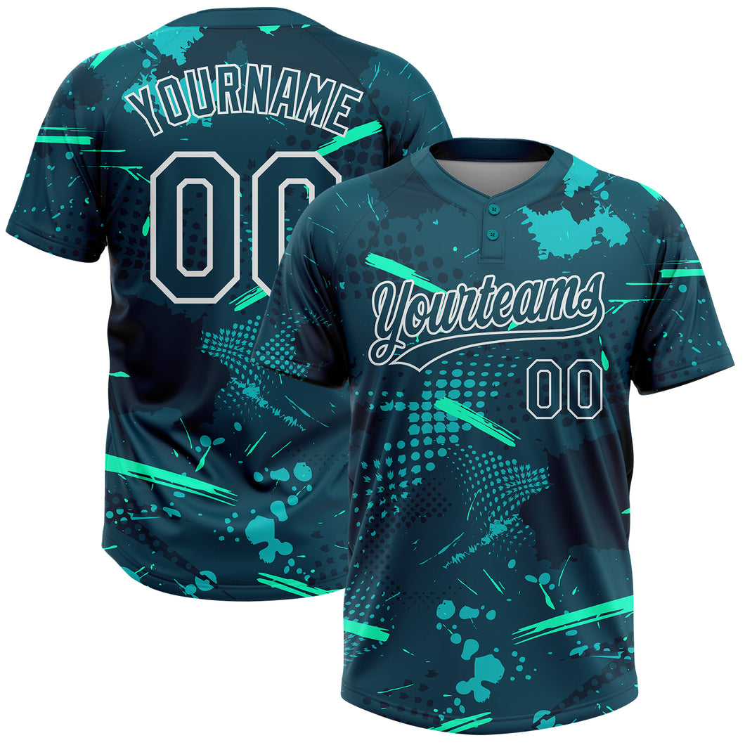 Sky Blue Light Weight Breathable Softball Team Jerseys For