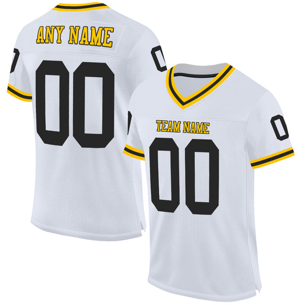 Custom Olive Black-Old Gold Mesh Football Jersey Fast Shipping – FiitgCustom