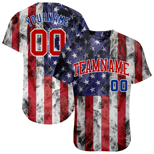Custom Baseball Jersey 3D American Flag with Pink Ribbon Breast Cancer Awareness Month Women Health Care Support Authentic Men's Size:2XL