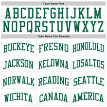 Load image into Gallery viewer, Custom White Kelly Green Pinstripe Kelly Green Authentic Basketball Jersey
