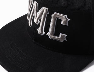 Custom Black Light Gray-White Stitched Adjustable Snapback Hat