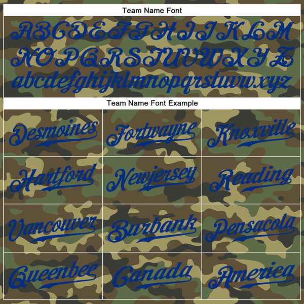 Custom Camo Red-Navy Authentic Salute To Service Baseball Jersey