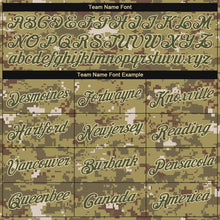 Load image into Gallery viewer, Custom Camo Olive-Cream Performance Salute To Service T-Shirt
