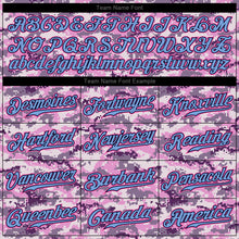 Load image into Gallery viewer, Custom Camo Light Blue-Pink Authentic Salute To Service Baseball Jersey
