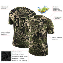 Load image into Gallery viewer, Custom Camo Black-Cream Performance Salute To Service T-Shirt
