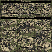 Load image into Gallery viewer, Custom Camo Black-Cream Performance Salute To Service T-Shirt
