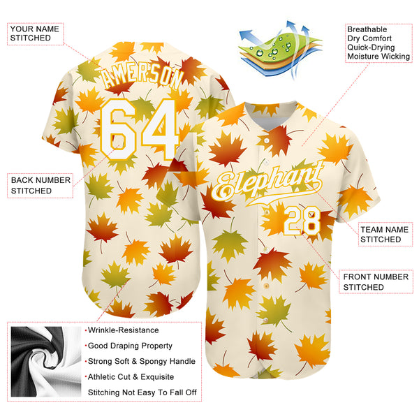 Custom Red Red-Gold 3D Pattern Design Flame Authentic Baseball Jersey Fast  Shipping – FiitgCustom