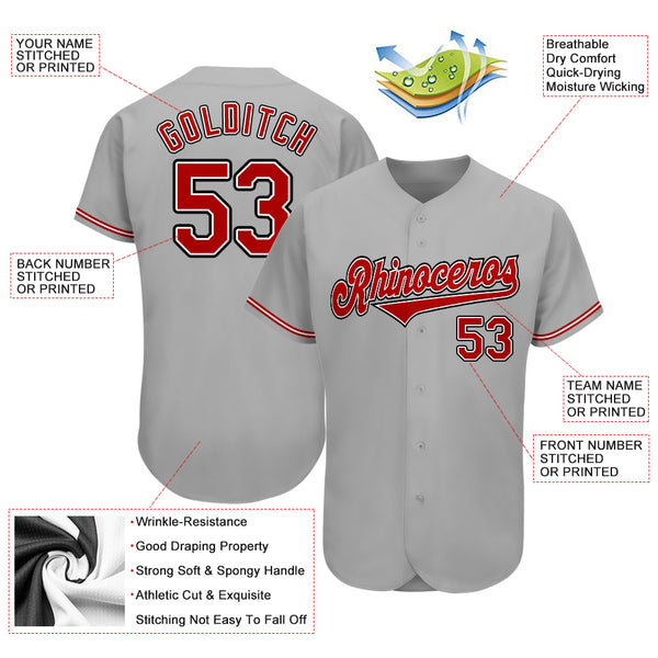 Custom Gray Baseball Jerseys, Baseball Uniforms For Your Team