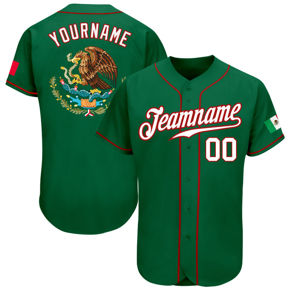 AVAILABLE Mexico Flag Baseball Jersey