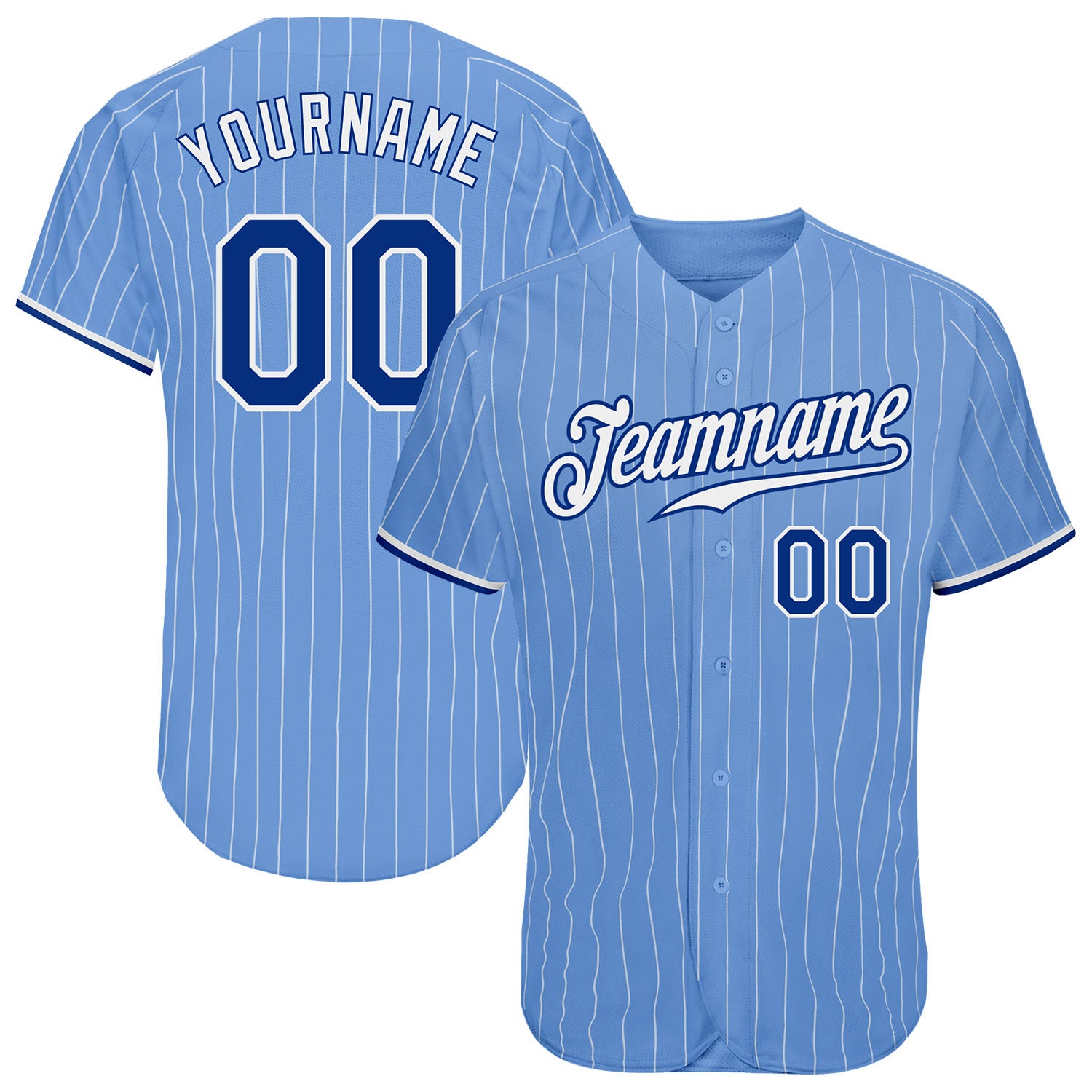 Custom Light Blue White-Royal Baseball Jersey – FiitgCustom