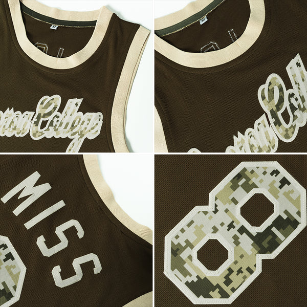 Creat Basketball Olive Camo Rib-Knit Cream Jersey – FiitgCustom