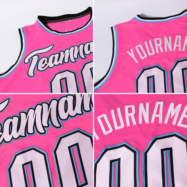 Custom Pink Basketball Jersey  Custom basketball, Black pink, Pink  basketball