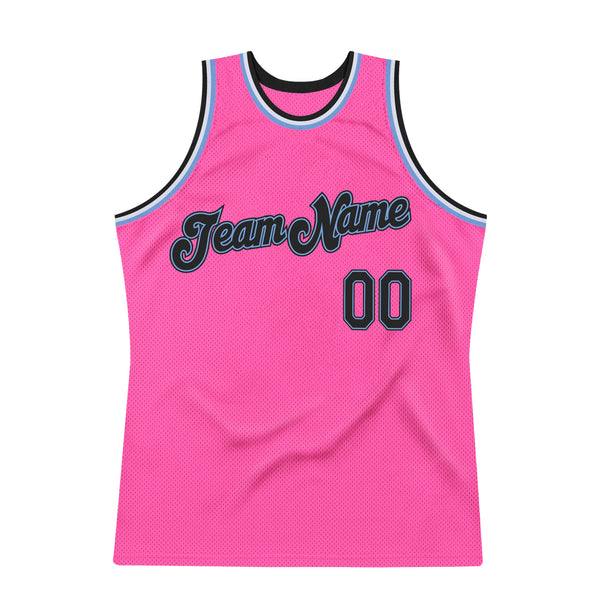 Custom Black Pink-Light Blue Fade Fashion Authentic City Edition Basketball  Jersey Fast Shipping – FiitgCustom