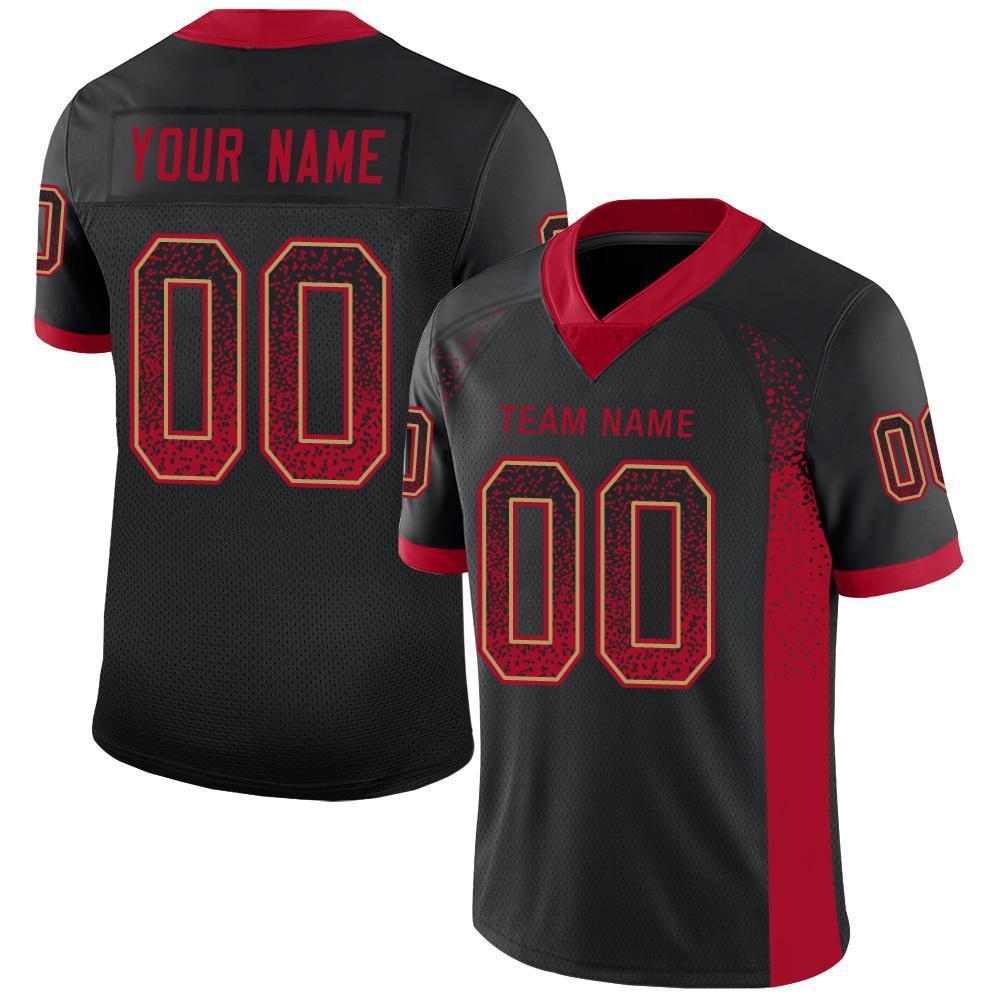  Custom Split Half Color Jersey Personalized Design Your Own  Football Jerseys for Men Women Youth(S-Men's Size,Black and Orange) :  Sports & Outdoors